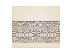 Banjado Herde|Kochfelder<Herdabdeckplatte Glas 2 Teilig Je 30x52CM Schneidebrett Herdabdeckung Mit Motiv Keltischer Knoten