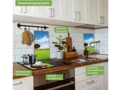 Banjado Herdabdeckplatte Glas 2 Teilig Je 30x52CM Schneidebrett Herdabdeckung Mit Motiv Pardon< Herdabdeckungen|Schneidebretter
