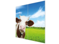 Banjado Herdabdeckplatte Glas 2 Teilig Je 30x52CM Schneidebrett Herdabdeckung Mit Motiv Pardon< Herdabdeckungen|Schneidebretter