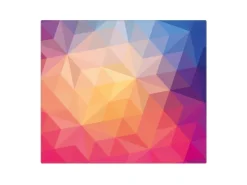 Banjado Schneidebretter|Herdabdeckungen<Herdabdeckplatte Glas 1 Teilig 60x52CM Schneidebrett Herdabdeckung Mit Motiv Bunte Kristalle