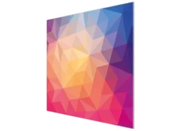 Banjado Schneidebretter|Herdabdeckungen<Herdabdeckplatte Glas 1 Teilig 60x52CM Schneidebrett Herdabdeckung Mit Motiv Bunte Kristalle