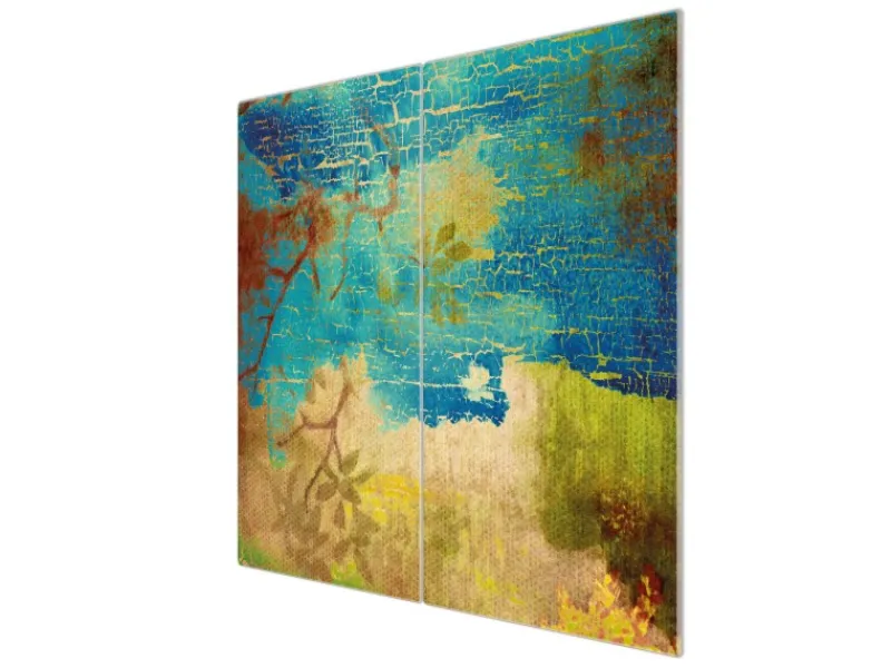 Banjado Herdabdeckplatte Glas 2 Teilig Je 30x52CM Schneidebrett Herdabdeckung Mit Motiv Patina< Schneidebretter|Herdabdeckungen