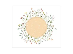 Banjado Herdabdeckplatte Glas 1 Teilig 60x52CM Schneidebrett Herdabdeckung Mit Motiv Hibiskus Kreis< Schneidebretter|Herdabdeckungen