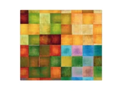 Best Banjado Herdabdeckplatte Glas 1 Teilig 60x52CM Schneidebrett Herdabdeckung Mit Motiv Farbkasten 2