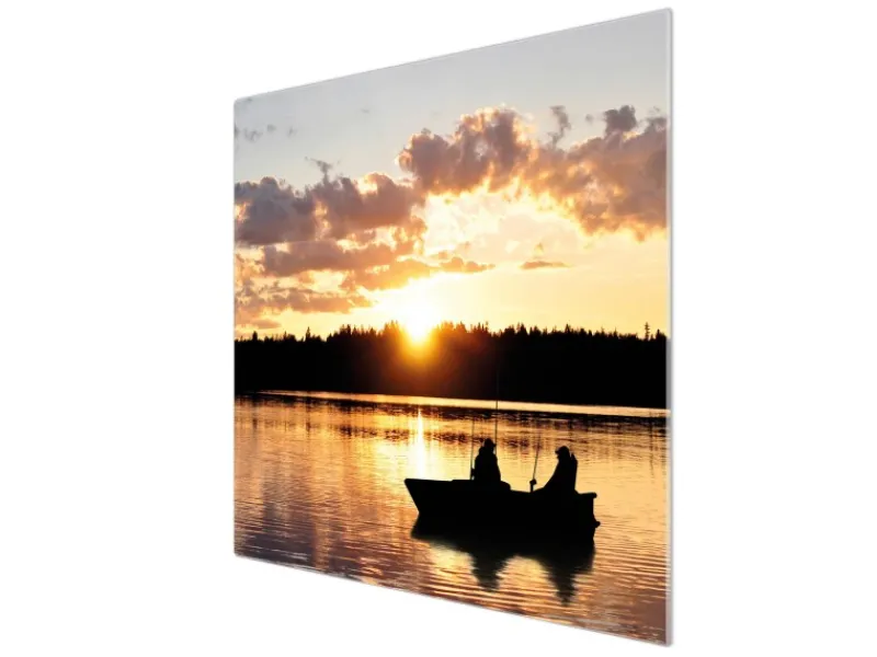 Banjado Schneidebretter|Herde<Herdabdeckplatte Glas 1 Teilig 60x52CM Schneidebrett Herdabdeckung Mit Motiv Angler