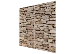 Banjado Schneidebretter|Herdabdeckungen<Herdabdeckplatte Glas 2 Teilig Je 30x52CM Schneidebrett Herdabdeckung Mit Motiv Stadtmauer