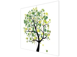 Banjado Herdabdeckplatte Glas 2 Teilig Je 30x52CM Schneidebrett Herdabdeckung Mit Motiv Laubzauberbaum< Herdabdeckungen|Herde