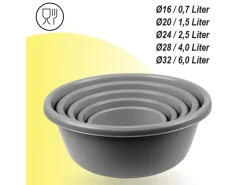 Online Bestgoodies Schüssel 5er Set Grau