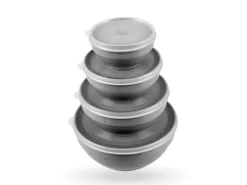 Bestgoodies Vorratsbehälter|Vorratsdosen<Vorratsdosen 4er Set Rund Grau