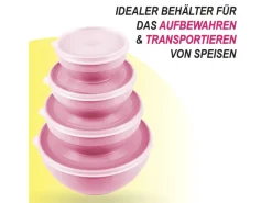 Bestgoodies Vorratsdosen|Vorratsbehälter<Vorratsdosen 4er Set Rund Rosa