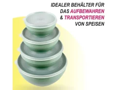 Bestgoodies Vorratsdosen 4er Set Rund Grün< Vorratsdosen|Vorratsbehälter