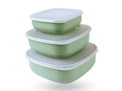 Bestgoodies Vorratsbehälter|Vorratsdosen<Vorratsdosen 6er Set Eckig Grün 2 x 3er