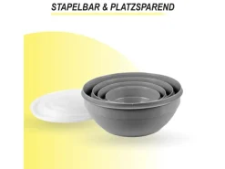 Bestgoodies Vorratsdosen|Vorratsbehälter<Vorratsdosen 12er Set Rund Grau 3 x 4er