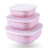 Bestgoodies Vorratsdosen|Vorratsbehälter<Vorratsdosen 3er Set Eckig Rosa