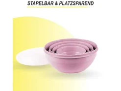 Bestgoodies Vorratsdosen|Vorratsbehälter<Vorratsdosen 12er Set Rund Rosa 3 x 4er