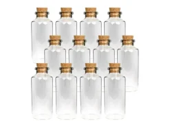Bestlivings Geschirr<Fläschchen Glas mit Korken 30ml 12er Pack