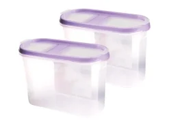 New Bestlivings Frischhaltebox Schüttdose 1,4 Liter 2er Pack Lila