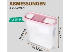 Bestlivings Frischhaltebox Schüttdose 4,5 Liter 2er Pack Altrose< Vorratsdosen|Vorratsbehälter