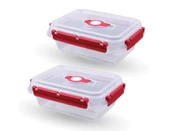 Bestlivings Frischhaltebox 0,9L Lunchbox Im Set Rot 2er Pack< Vorratsdosen|Vorratsbehälter