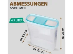 Online Bestlivings Frischhaltebox Schüttdose 4,5 Liter 1er Pack Türkis