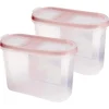 Best Bestlivings Frischhaltebox Schüttdose 1,4 Liter 2er Pack Altrose