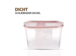 Best Bestlivings Frischhaltebox Schüttdose 1,4 Liter 2er Pack Altrose
