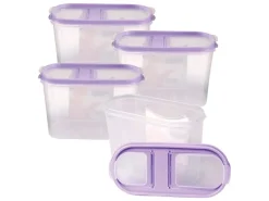 Bestlivings Frischhaltebox Schüttdose 1,4 Liter 4er Pack Lila< Vorratsdosen