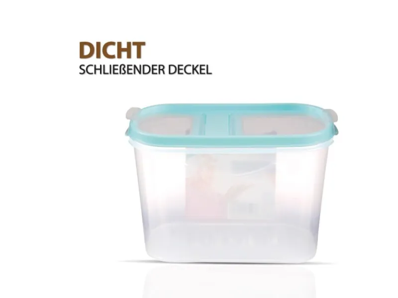 Sale Bestlivings Frischhaltebox Schüttdose 1,4 Liter 2er Pack Türkis