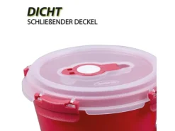 Bestlivings Vorratsdosen|Vorratsbehälter<Frischhaltebox Mit Deckel Fresh System 0,85 Liter Frühstücksschale Rot