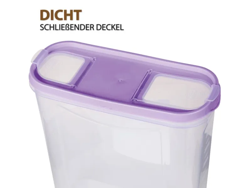 Sale Bestlivings Frischhaltebox Schüttdose 4,5 Liter 2er Pack Lila