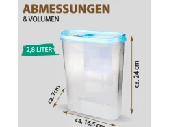 Online Bestlivings Frischhaltebox Schüttdose 2,8 Liter 8er Pack Türkis