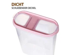 Bestlivings Frischhaltebox Schüttdose 2,8 Liter 2er Pack Altrose< Vorratsdosen|Vorratsbehälter