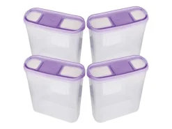 Hot Bestlivings Frischhaltebox Schüttdose 4,5 Liter 4er Pack Lila