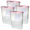 Bestlivings Frischhaltebox Schüttdose 2,8 Liter 4er Pack Altrose