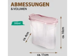 Bestlivings Vorratsdosen|Vorratsbehälter<Gewürzdose Schüttdose 300ml Altrose 4er Pack