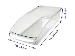 Bestlivings Kühlschrankbox M 33 x 1,5 x 8 cm 2er Pack< Küchenhelfer|Kühlschränke