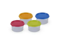 Bestlivings Vorratsbehälter|Vorratsdosen<Vorratsdosen Kunststoff 50ml Mit Farbigen Deckel 6 x 35 cm 4er Pack