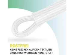 Outlet Bestlivings Wäscheleine 20 Meter x 2,2 mm 4er Pack Weiß