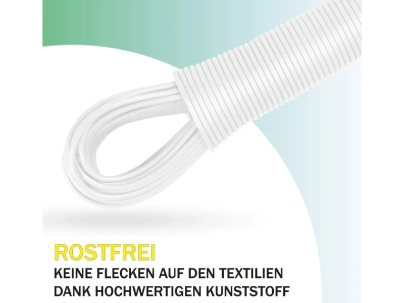 Outlet Bestlivings Wäscheleine 20 Meter x 2,2 mm 4er Pack Weiß