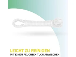 Bestlivings Wäschetrockner<Wäscheleine 20 Meter x 2,2 mm 2er Pack Weiß