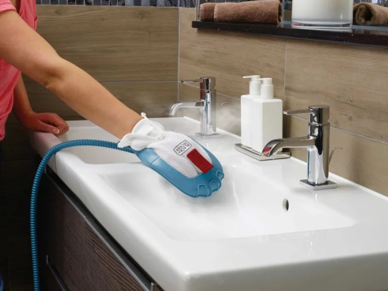 Black+Decker 15in1 Dampfbesen mit Dampfhandschuh FSMH13151SM 1.300 W< Zubehör Für Küchenarmatur