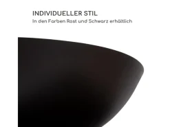Blumfeldt Savage 2.0 Wide Feuerschale Grill Bambus-Schneidebrett Wetterschutz< Schneidebretter