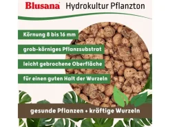 New Blusana Blähton Pflanzsubstrat Pflanzton grobe Körnung 8-16 mm 50 l