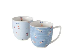 Boltze Geschirr<Becher Schwimmer 2-fach sortiert Ø 9,5 cm x 13 cm