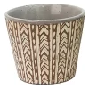 Boltze Übertopf Amina Groß 12 cm x 14,4 cm x 12 cm Braun< Töpfe