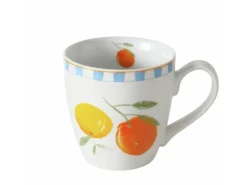 Boltze Geschirr<Jumbobecher Fruits 2-fach Sortiert 10 cm x 10 cm x 14 cm Orange