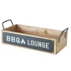 Sale Boltze Tablett Conny 15 cm x 20 cm x 48 cm Schwarz-Braun