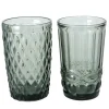 Best Boltze Trinkglas Aurora 2-fach Sortiert 13 cm x 8 cm x 13 cm Schwarz