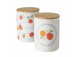 Boltze Vorratsdose Fruits 2-fach Sortiert 16 cm x 12 cm x 16 cm Orange< Vorratsbehälter|Vorratsdosen