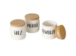 Boltze Vorratsdose Gewürze 3-fach Sortiert 5 cm x 5 cm x 5 cm Weiß< Vorratsdosen|Vorratsbehälter